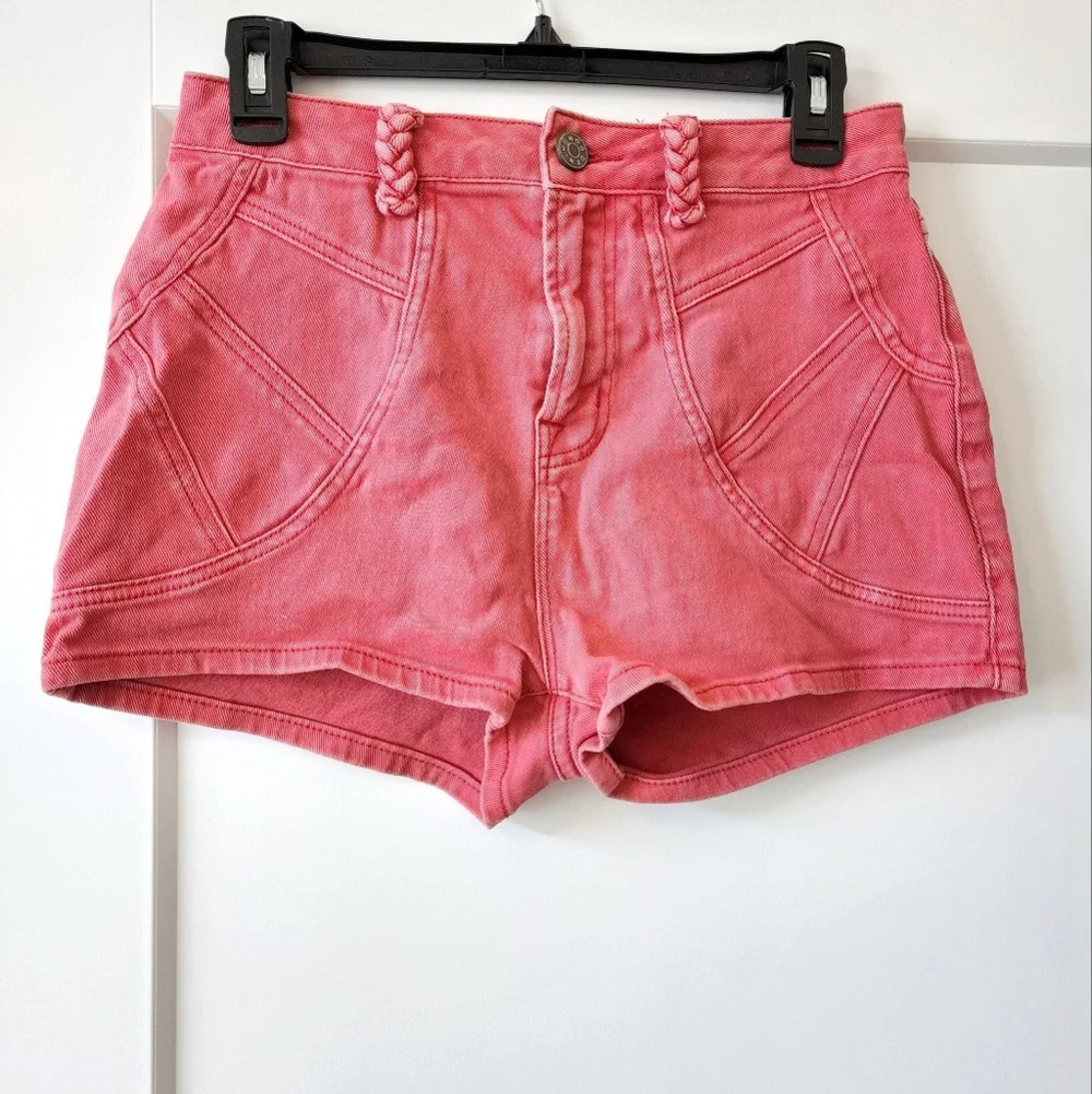 BDG coral denim shorts